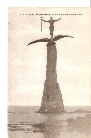 Postal 027296 : St. Nazaire (Loire-int) - Le Monument Americain