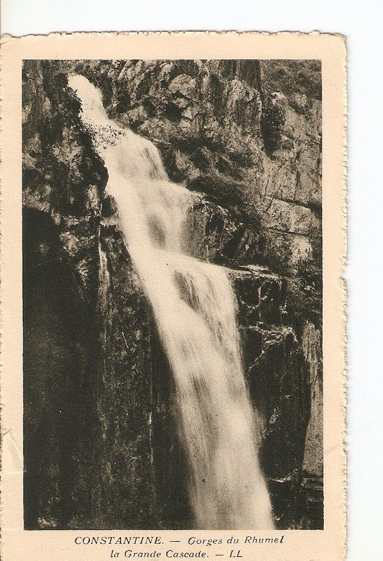 Postal 027310 : Constantine - Gorges du Rhumel, la Grande Cascade