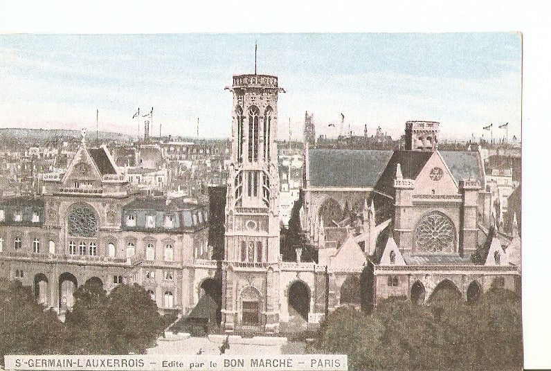 Postal 027333 : S-Germain-LAuxerrois - Edite par le Bon Marche. Paris