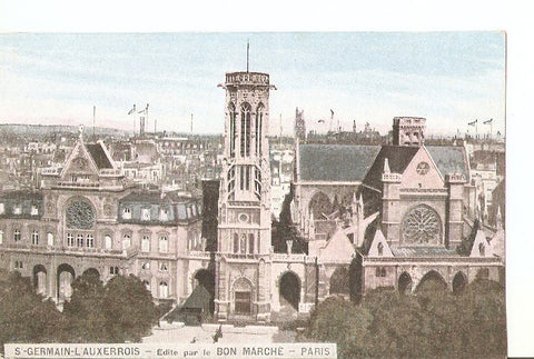 Postal 027333 : S-Germain-LAuxerrois - Edite par le Bon Marche. Paris