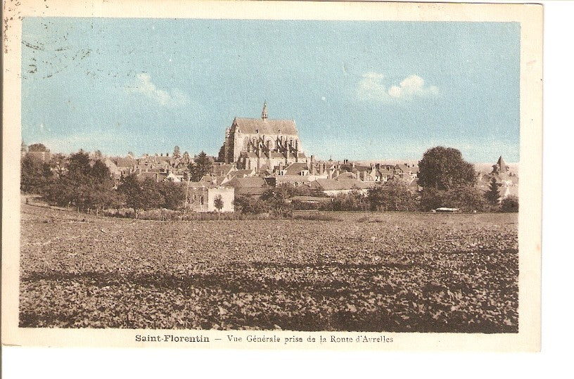 Postal 027338 : Saint-Florentin - Vue Generale prise de la Route dAvrelles