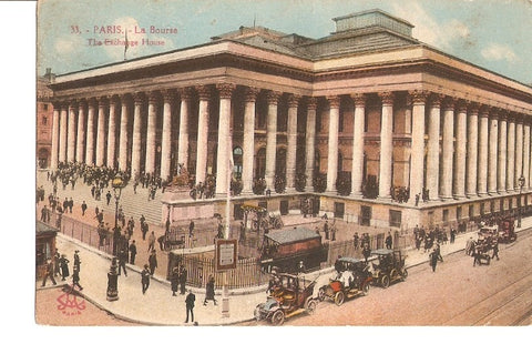 Postal 027339 : Paris. La Bourse, The Eschange House