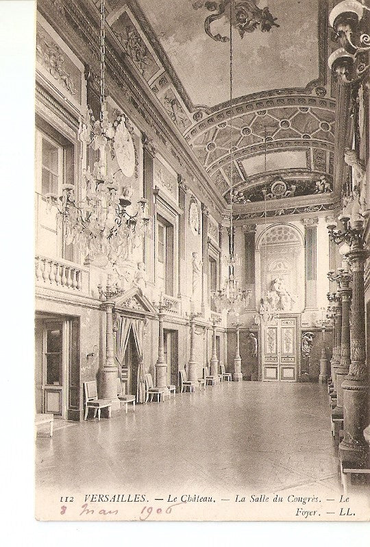 Postal 027374 : Versailles. Le Château. La Salle du Congres. Le Foyer