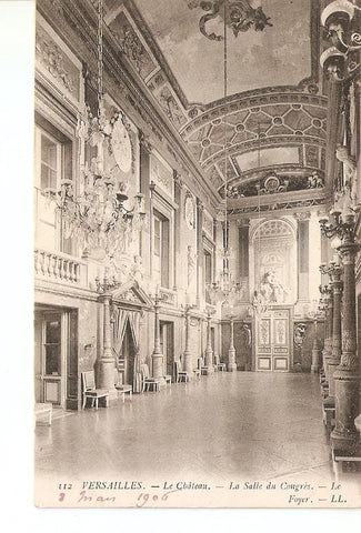 Postal 027374 : Versailles. Le Château. La Salle du Congres. Le Foyer