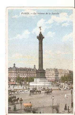 Postal 027381 : Paris. La colonne de la Bastille