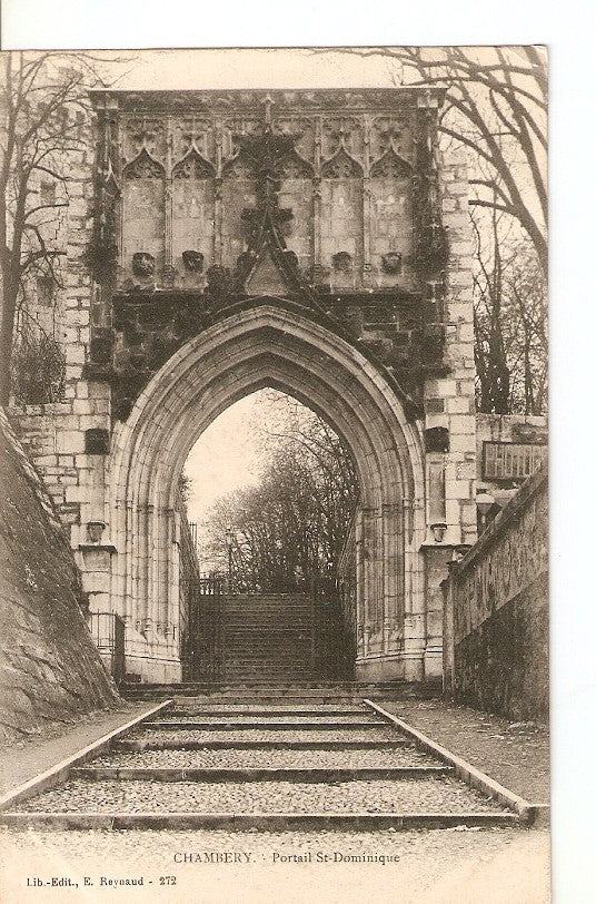 Postal 027388 : Chambery. Portail St-Dominique