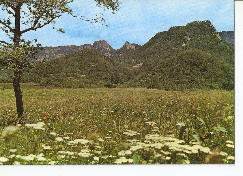 Postal 027414 : Cantonigros (Barcelona), Vista panoramica montañas de Cabrera