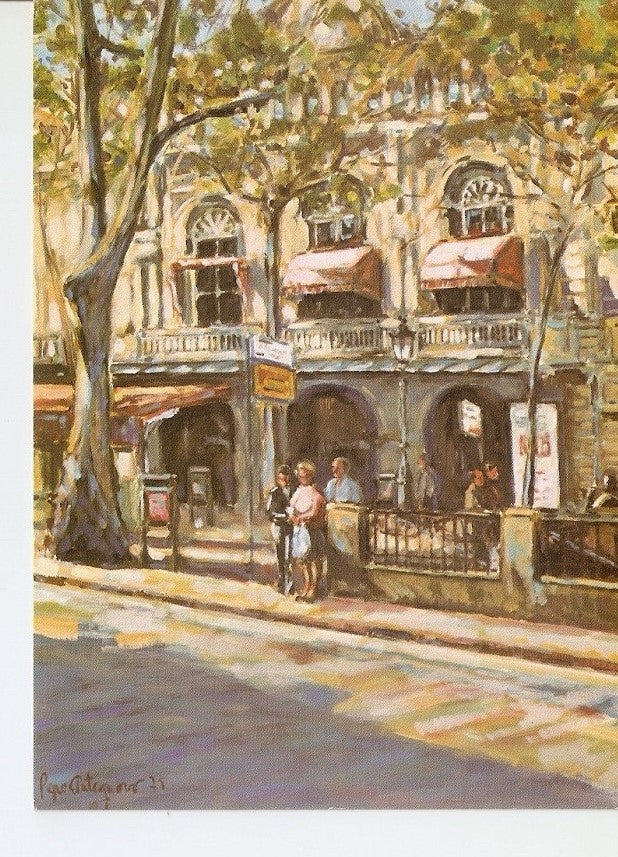 Postal 027421 : El Liceo. Oleo (Barcelona - España)