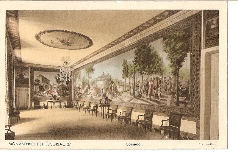 Postal 027444 : Monasterio del Escorial, 27. Comedor