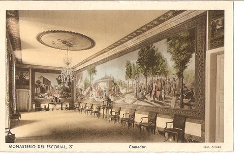 Postal 027444 : Monasterio del Escorial, 27. Comedor