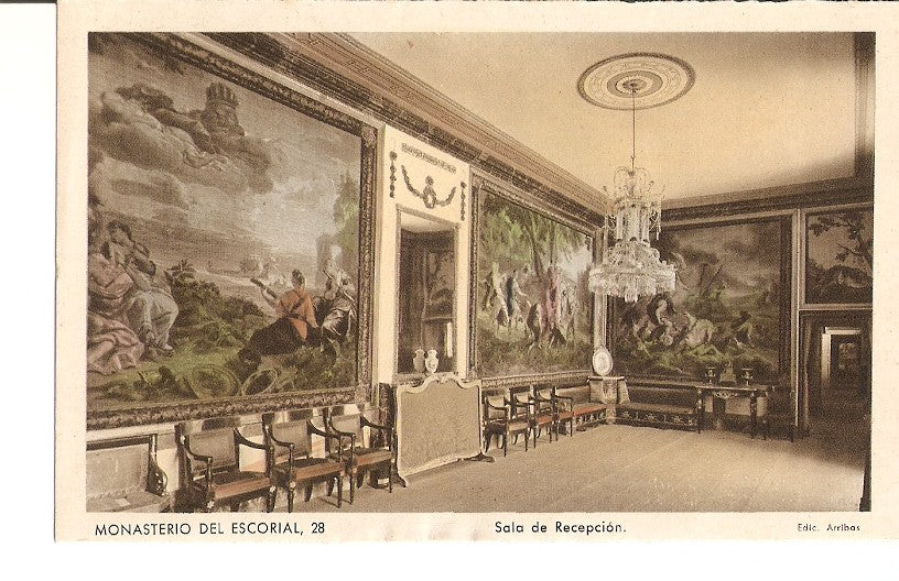 Postal 027446 : Monasterio del Escorial, 28. Sala de Recepcion
