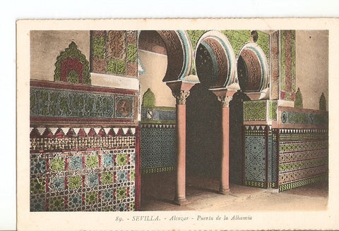 Postal 027447 : Sevilla, Alcazar. Puerta de la Alhamia