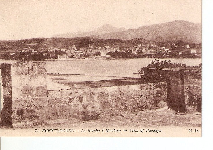 Postal 027466 : Fuenterrabia - La Becha y Hendaya 