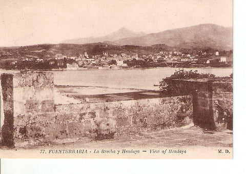 Postal 027466 : Fuenterrabia - La Becha y Hendaya 
