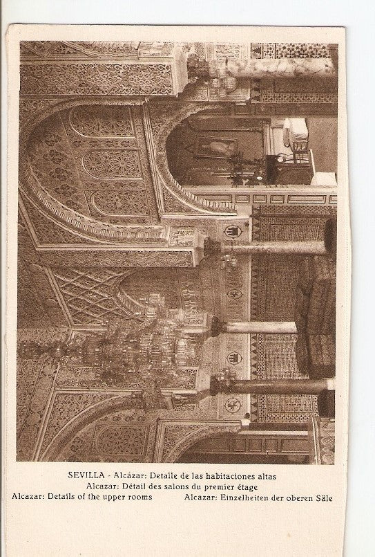 Postal 027471 : Sevilla. Alcazar: Detalle de las habitaciones altas
