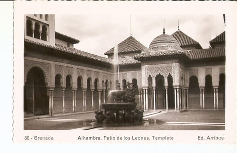 Postal 027482 : Granada - Alhambra. Patio de los Leones, Templete