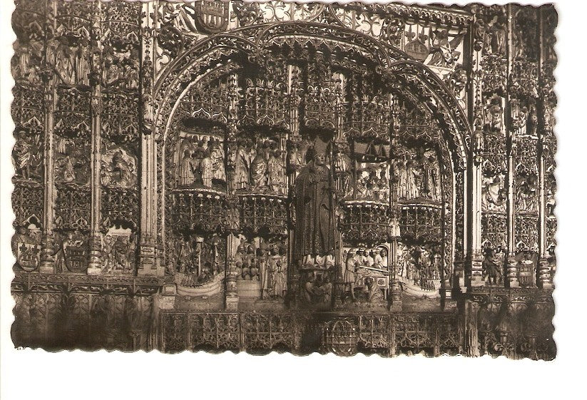Postal 027490 : Burgos: Detalle del Retablo de Sant Nicolas