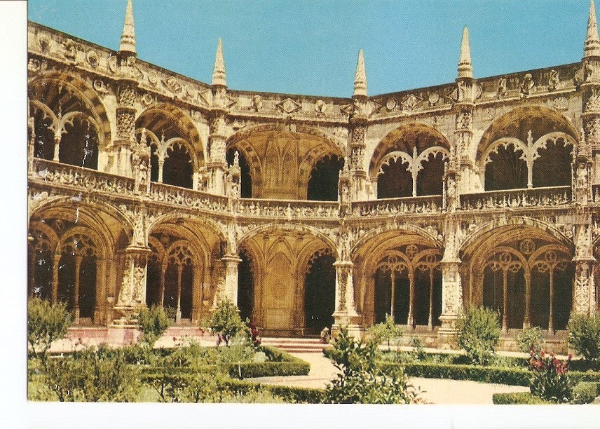 Postal 027520 : Claustro do Mosteiro dos Jeronimos, Lisboa