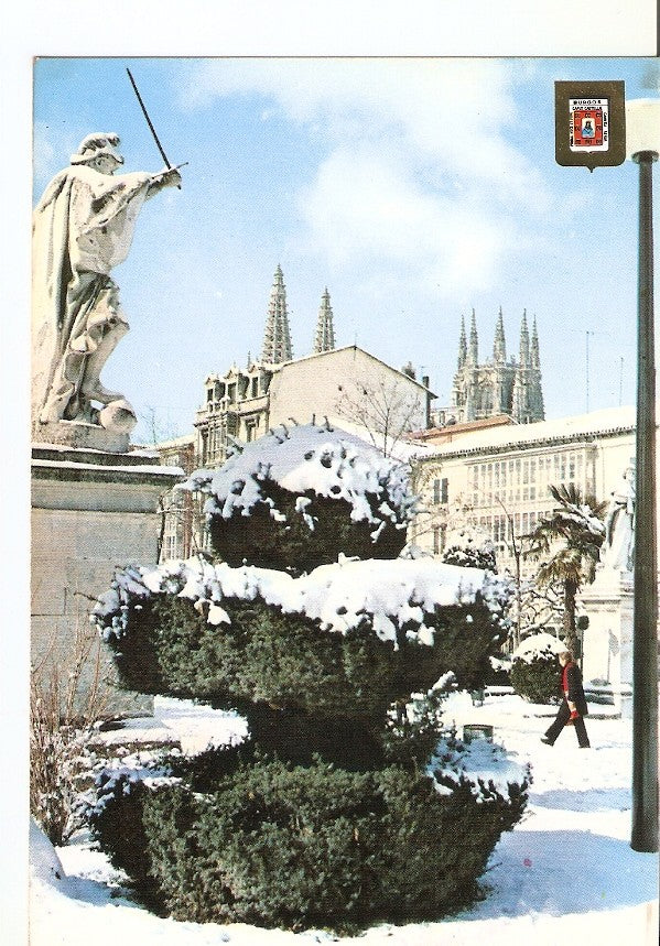 Postal 027532 : Paseo del Espolon. Burgos