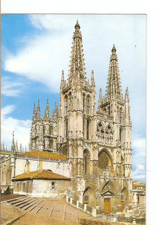 Postal 027536 : Catedral, fachada principal (Burgos)