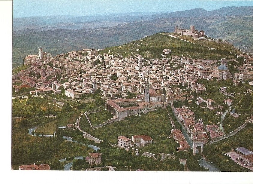 Postal 027583 : Assisi, Panorama dallaereo