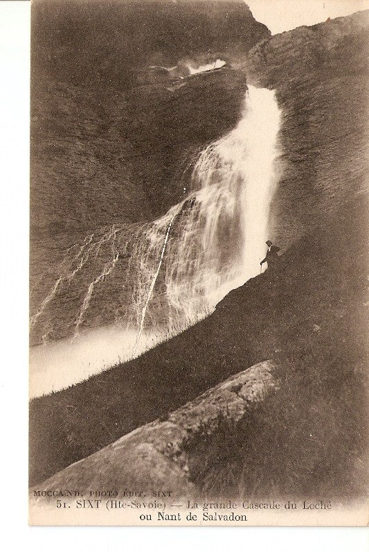 Postal 027623 : 5r. Sixt (Hte-Savoie) - La grande Cascade du Loche ou Nant de Salvadon