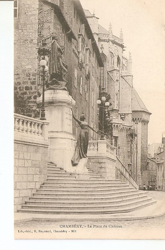 Postal 027632 : Chambery. La Place du Château