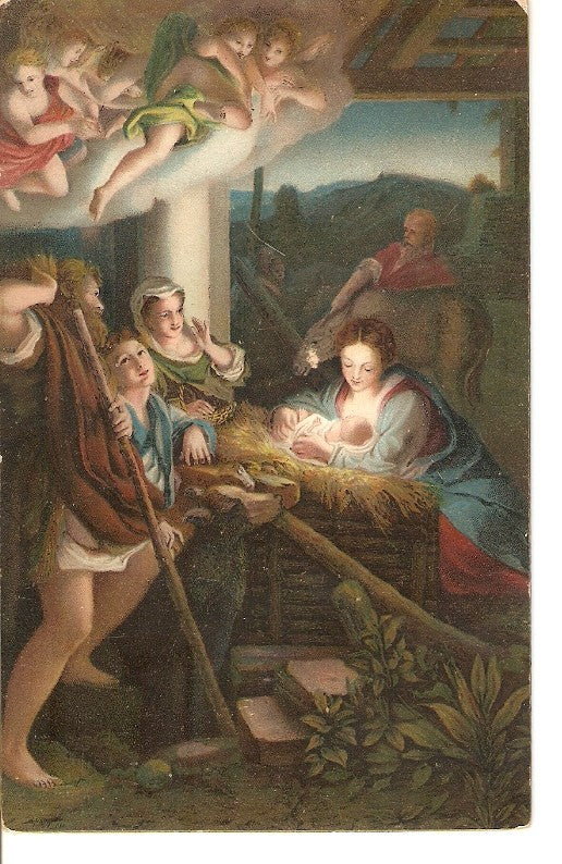 Postal 027652 : Dresden, Die heilige Nacht, Antonio Allegri gen. Correggio