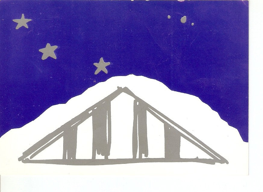 Postal 027685 : Dibujo cielo estrellado
