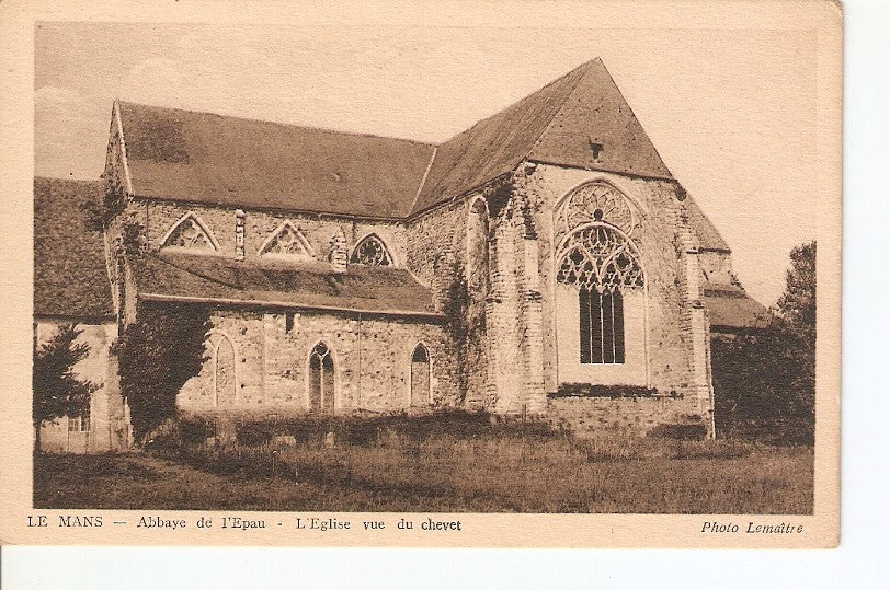 Postal 027691 : Abbaye de lEpau - LEglise vue du chevet, Le Mans