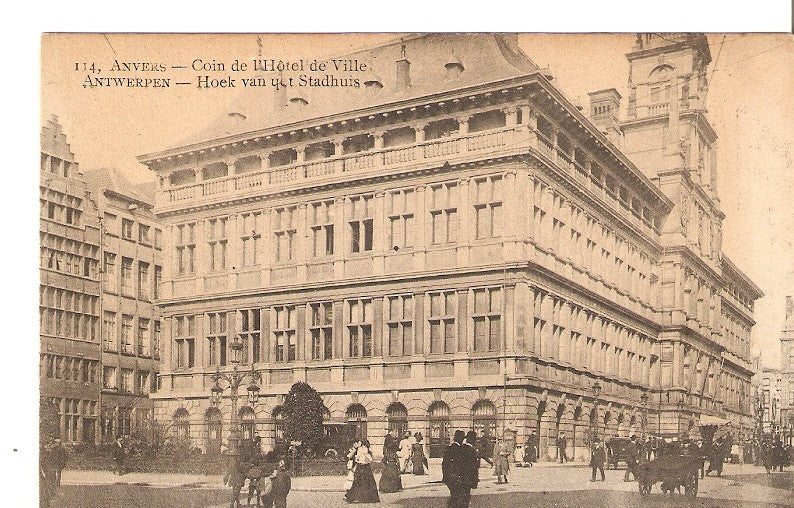 Postal 027700 : Anvers, Coin de lHôtel de Ville