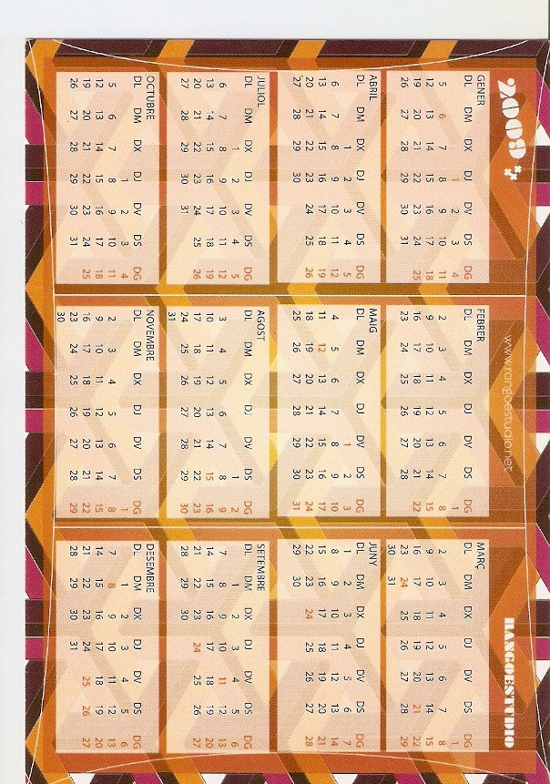 Postal 027711 : Calendario 2009