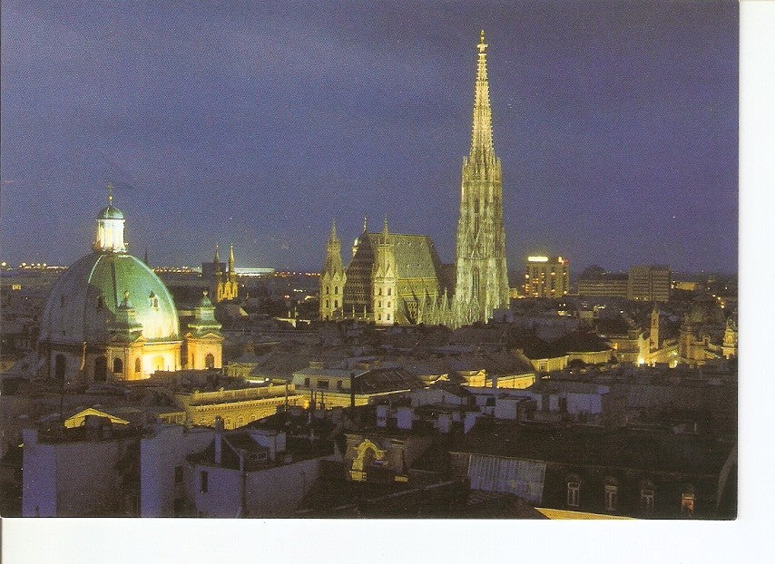 Postal 027774 : Vienna (Austria), Panorama mit Stepahnsdom