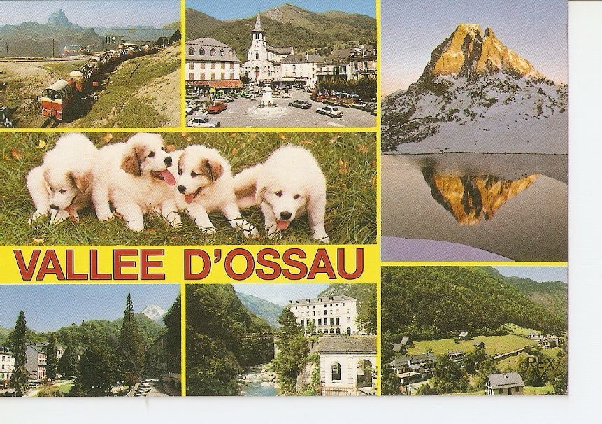 Postal 027791 : Les Pyrenees, Le Pic du Midi dOssau et les Villages de Lauruns, Eaux-Bonnes, Eaux-Chaudes, Gabas et Artouste
