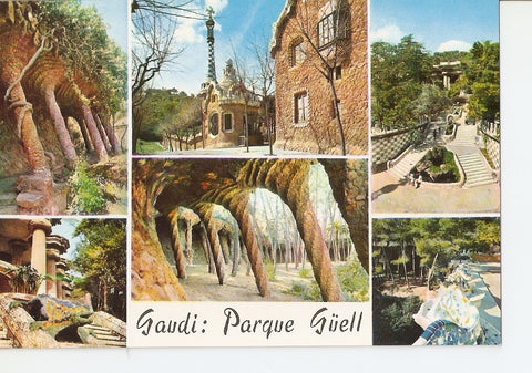 Postal 027803 : Gaudi: Parque Güell, Barcelona