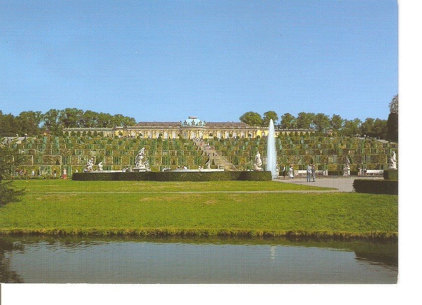 Postal 027842 : Potsdam, Schloss Sanssouci, Sanssouci castle