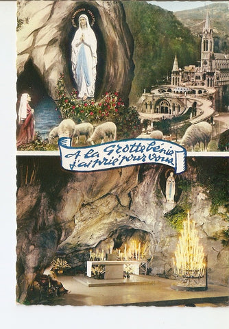 Postal 027851 : La Basilica, the Apparition and the Grotto