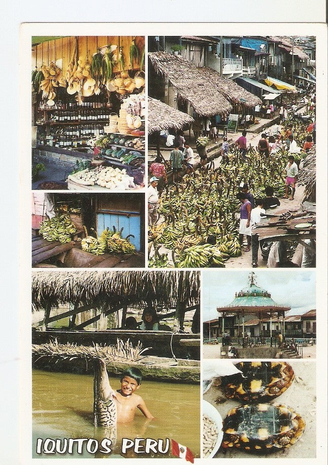 Postal 027908 : Iquitos Peru, Imagenes del Barrio de Belen