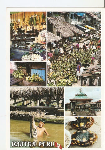 Postal 027908 : Iquitos Peru, Imagenes del Barrio de Belen