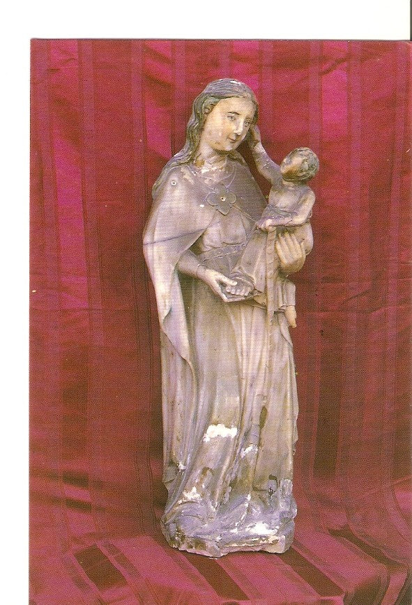 Postal 027961 : Monestir de Sta. Maria de Pedralbes, la Verge amb el nen (s. XIV)