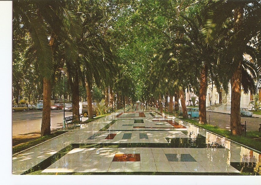 Postal 027964 : Malaga (Costa del Sol), vista parcial del parque