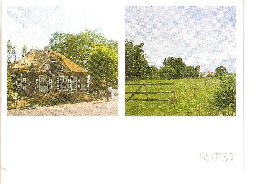 Postal 027973 : Rietdekkers Bakkerij Kerkebuurt. Doorkijk Oud Soest