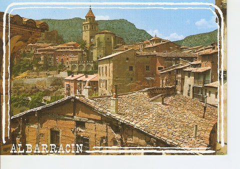 Postal 027976 : Albarracin (Teruel), Ciudad Historial y Monumental, vista parcial y Torre Catedral