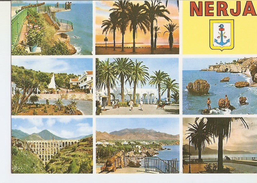 Postal 027980 : nerja (Costa del Sol), vistas varias