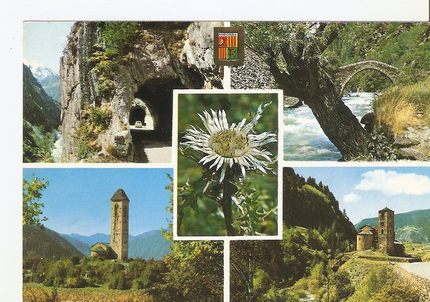 Postal 027998 : Valls dAndorra, Bonics aspectes