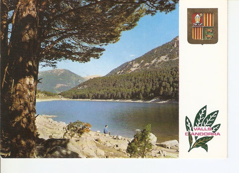 Postal 028004 : Valls dAndorra, Lago de Engolasters
