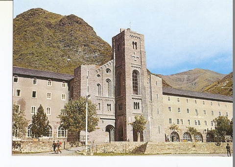 Postal 028008 : Santuari de Nuria (Girona), Fachada de la iglesia
