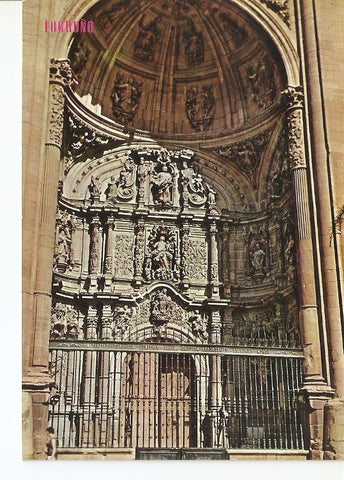 Postal 028019 : Logroño, La Redonda. Detalle fachada principal