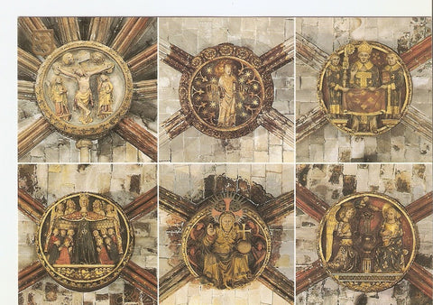 Postal 028049 : Catedral de Barcelona, Claves de boveda de la nave central