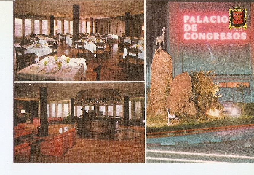 Postal 028063 : Palacio de Congresos - Jaca. Restaurante y Bar